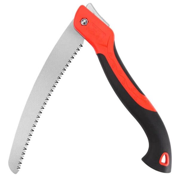 10 Inch Heavy Duty Pruning Saw, Folding Hand Saw with SK5 Curved Blade